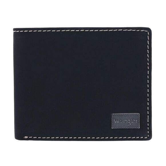 Wrangler Men's Oil Tanned Leather Bifold Wallet - Picture 1 of 4